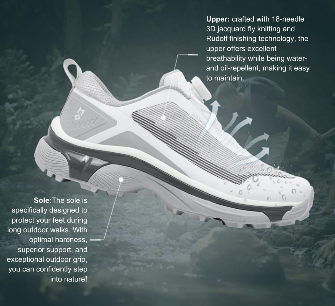 Men's Trail Running Shoes Fashion Walking Hiking Sneakers for Men Tennis Cross Trai... - Image 5