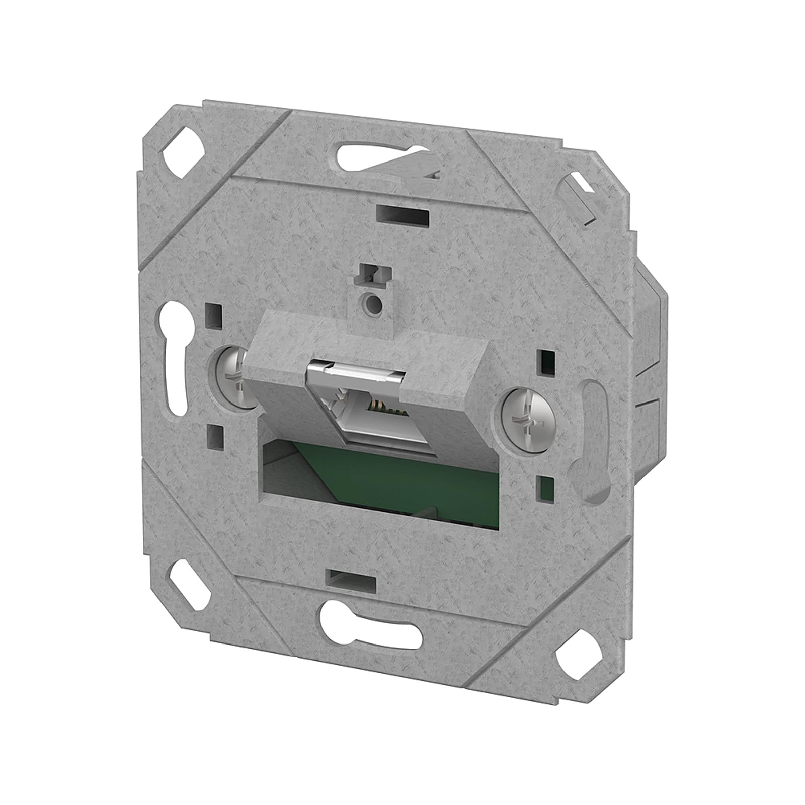 METZ CONNECT E-DAT C6A LSA++ puszka, 1 port, UP0, metaliczna