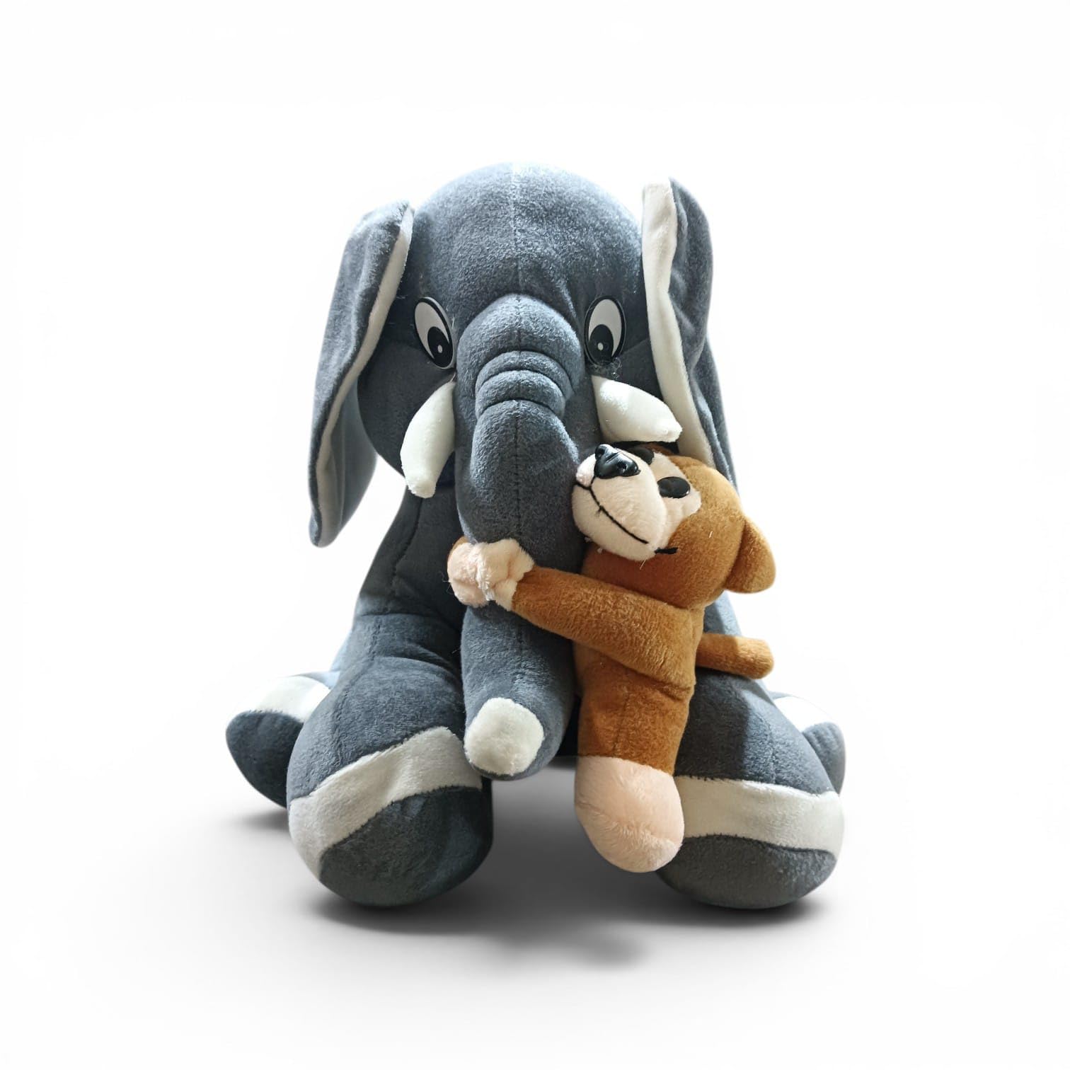 Soft Toy Elephant in Grey & White | Ultra-Soft Plush Fabric, Huggable & Cosy, Kids Soft Toy-image-33