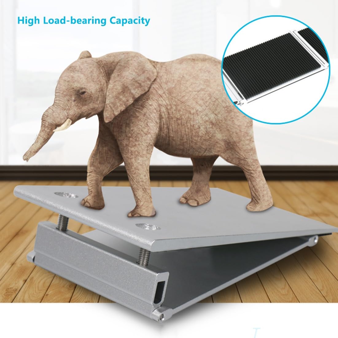 Rampa de Aluminio para Umbral, Rampa Portátil para Silla de Ruedas, Rampa Antideslizante para Minusválidos de Altura Ajustable para Escaleras de Casa, Baño, Cocina