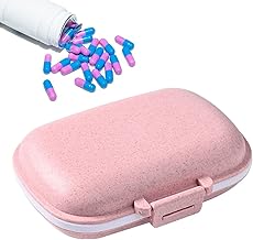 Compartimentos Dispensador de Comprimidos | Caixa Organizadora de Medicamentos para Viagem,Recipientes de medicamentos compactos reutilizáveis, bolso para comprimidos para suplementos, Maxten