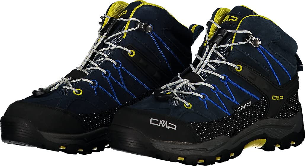 CMP Kids Rigel MID Trekking Shoes WP, Cosmo Lemonade, 11 UK