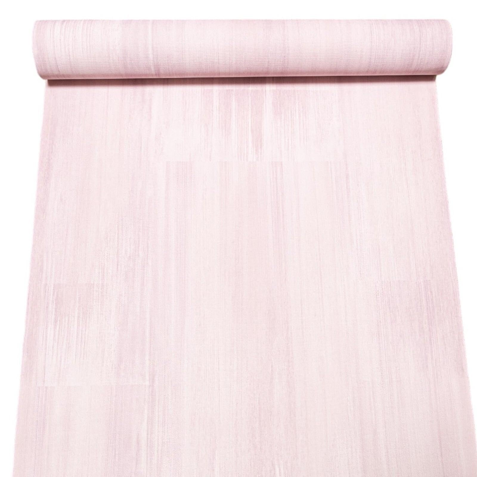 Sophie Laurence Pink Linen-Effect 3D Wallpaper – Washable, Thick Vinyl, Non-Pasted & Strippable Wall Art Panels For Childrens' Room, Playroom Or Nursery Decor (Sample)