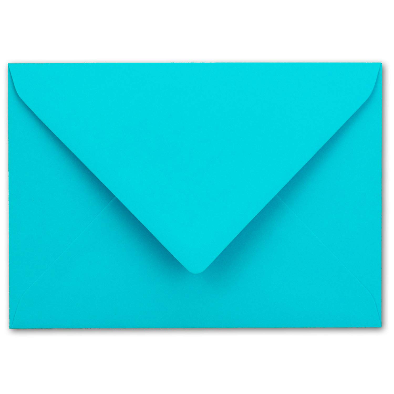50 DIN C6 Envelopes Turquoise 11.4 x 16.2 cm 120 g/m² Wet Seal Letter Envelopes Without Window for Invitations from Your Glüxx Agent - Image 2