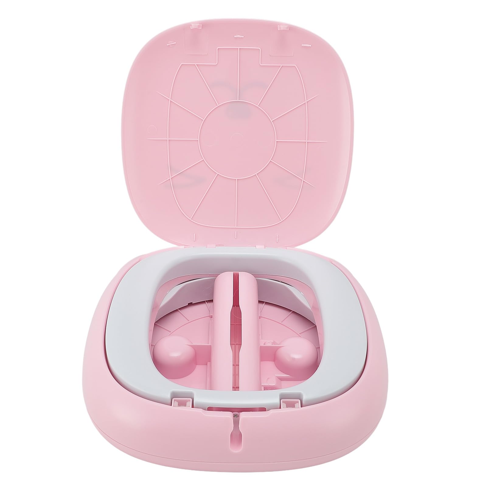 Vasino pieghevole per WC per bambini con borsa portaoggetti WC pieghevole per addestramento al vasino per viaggi in campeggio in auto (Rosa)