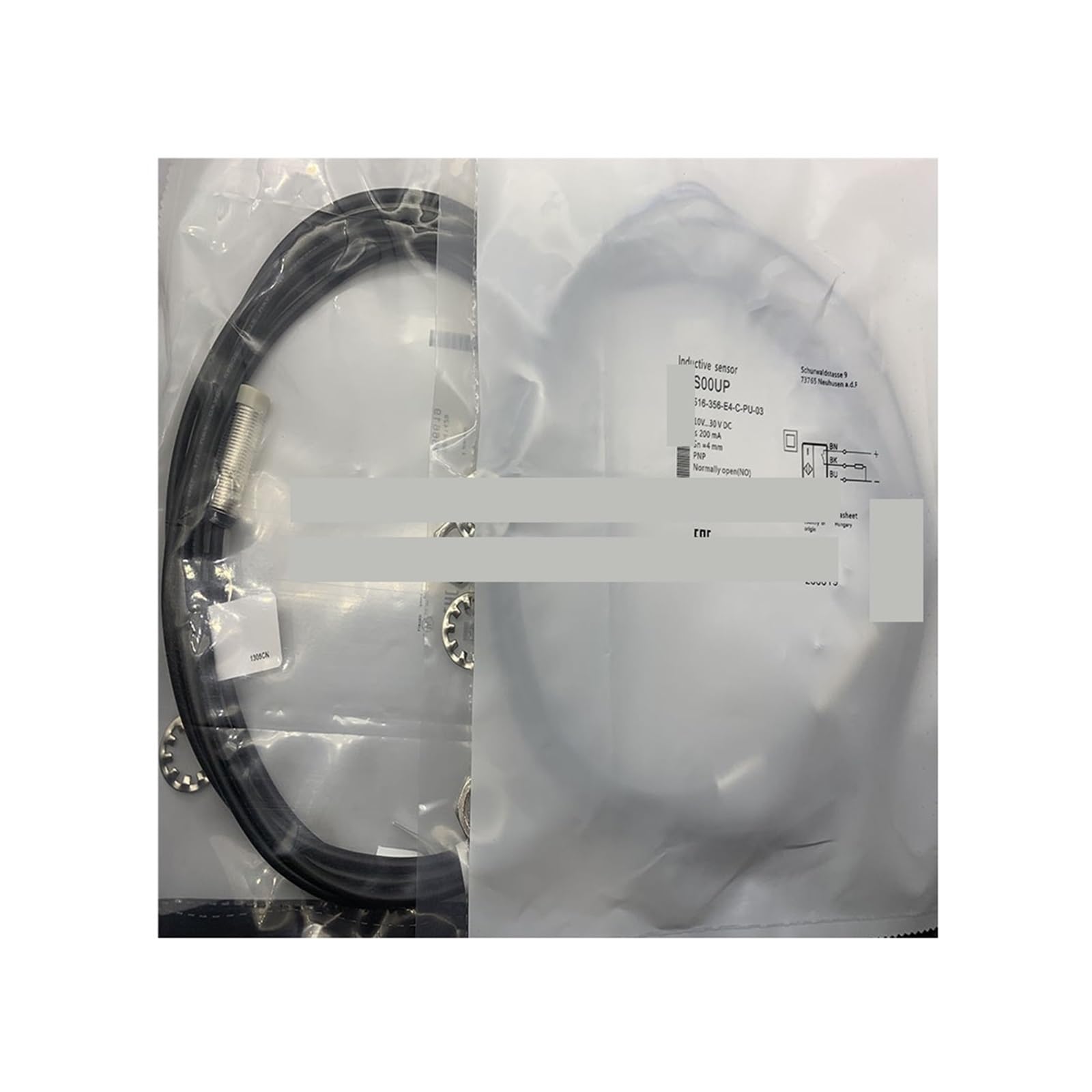 Capteur de proximité 516-356-E4-C-PU-05 détecteur inductif 3m câble PU