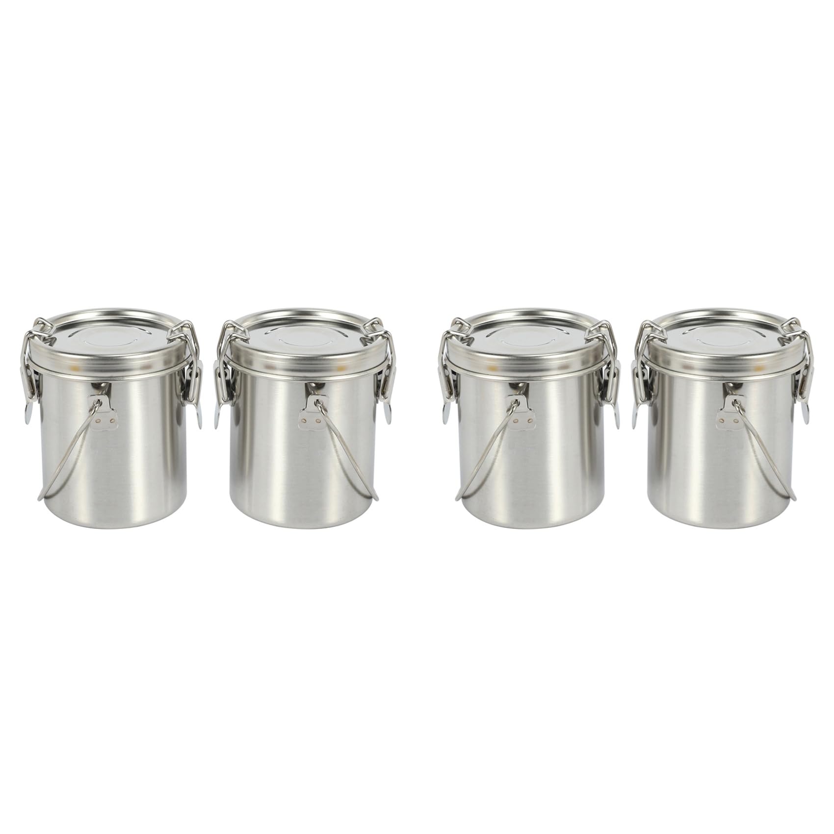 Jnchdghwa 4 Pack Artist Portable Painting Brush Washing Bucket Wash Pen Pot Stainless Steel Watercolor Oil Paint Brush