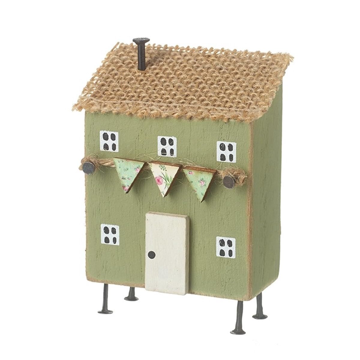 Heaven Sends Green Shabby Chic Wooden House Decoration