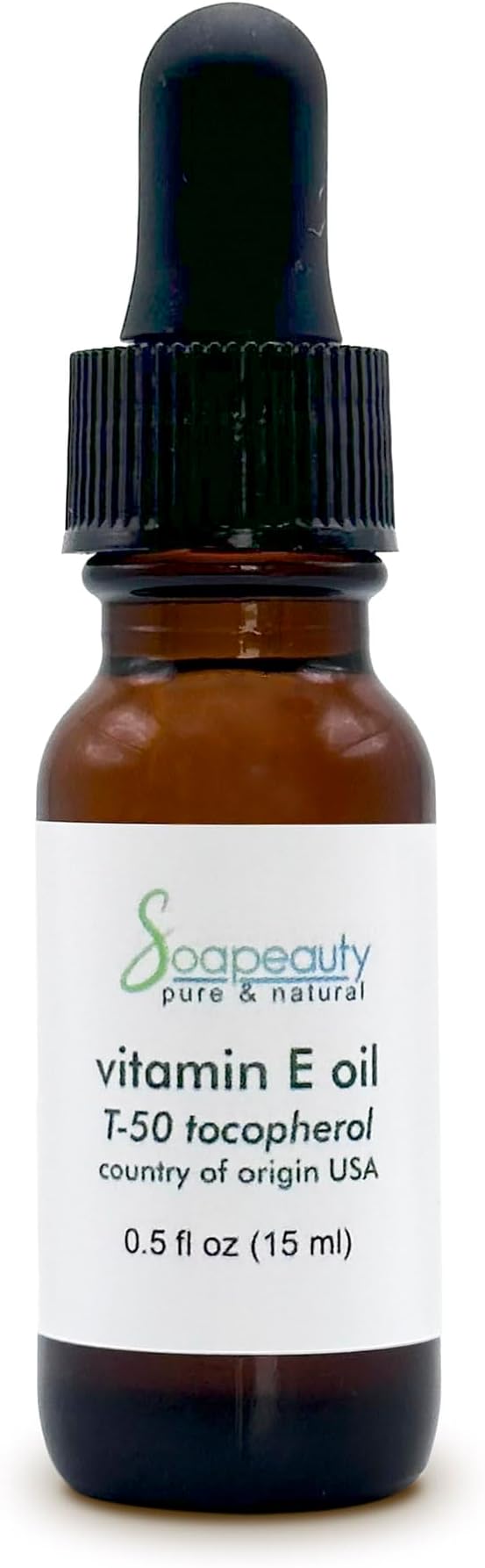 Soapeauty TOCOPHEROL T-50 Vitamin E Oil | 100% Pure and Natural | Skin, Face, Body, Nails, Scars, Dark Spots, Anti-aging, Repair | Multi-Purpose Moisturizer 0.5 fl oz
