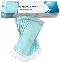 Disposable Self Seal Sterilization Pouch 3.5" x 10", 200 per Box, Disposable Medical Device Sterilization Pouches (3 1/2'' x 10'', 200pcs)