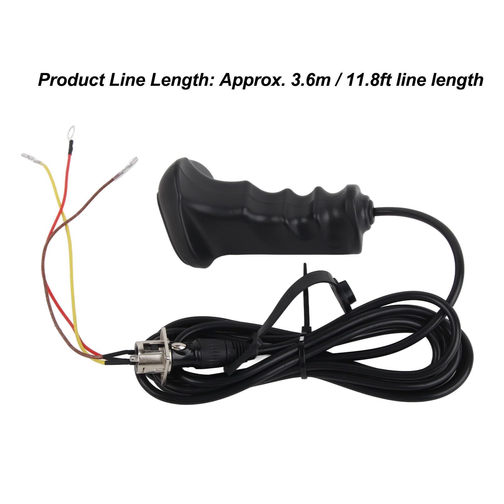 Telecomando Manuale Cablato per Verricello, Antinvecchiamento 12V‑24V 250A Maniglia per Verricello con Filo Resistente Alle Intemperie Cavo 3, 6 M Facile Installare