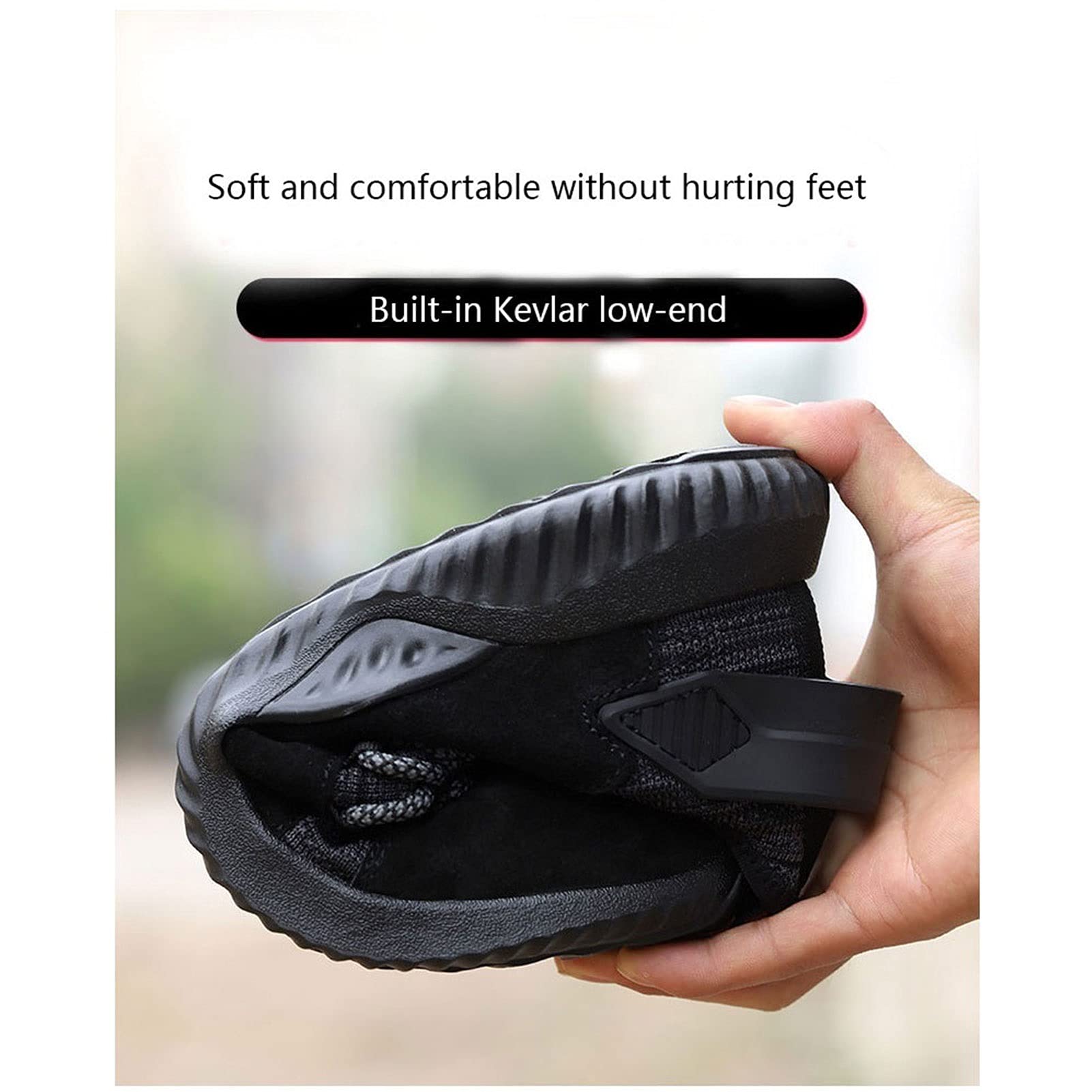 TIMIFIS Chaussures à Bout En Acier Pour Hommes Imperméables Antidérapantes Espadrilles De Travail Athlétiques Durables Légères Confortables