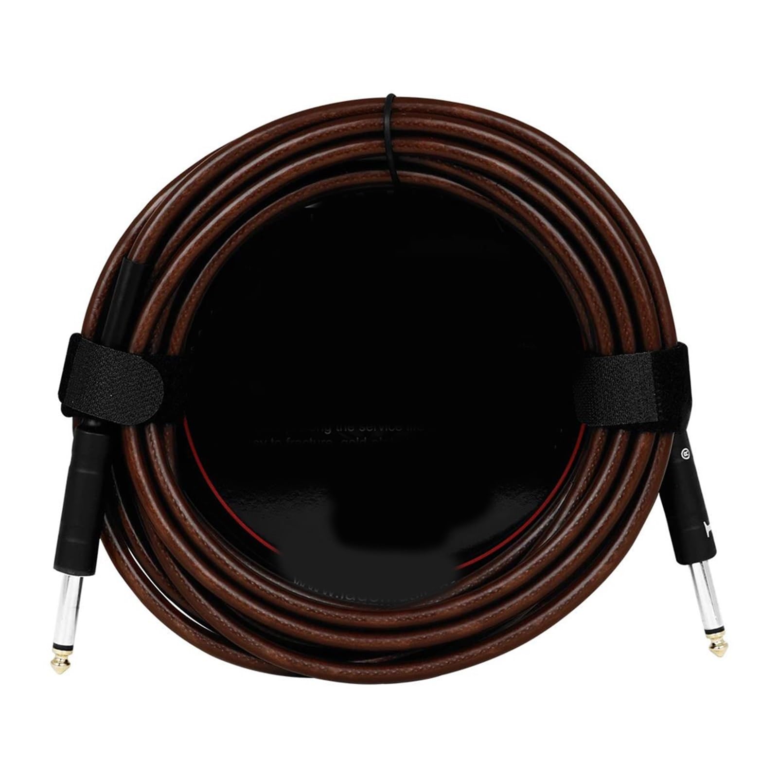 3 Metrowy Kabel Z Redukcją Szumów Gitarowych Wtyczka 6.5 ​​mm Akcesoria Do Instrumentów Muzycznych Kawowy Brąz Kable Gitarowe O Niskim Poziomie Szumów(6m)