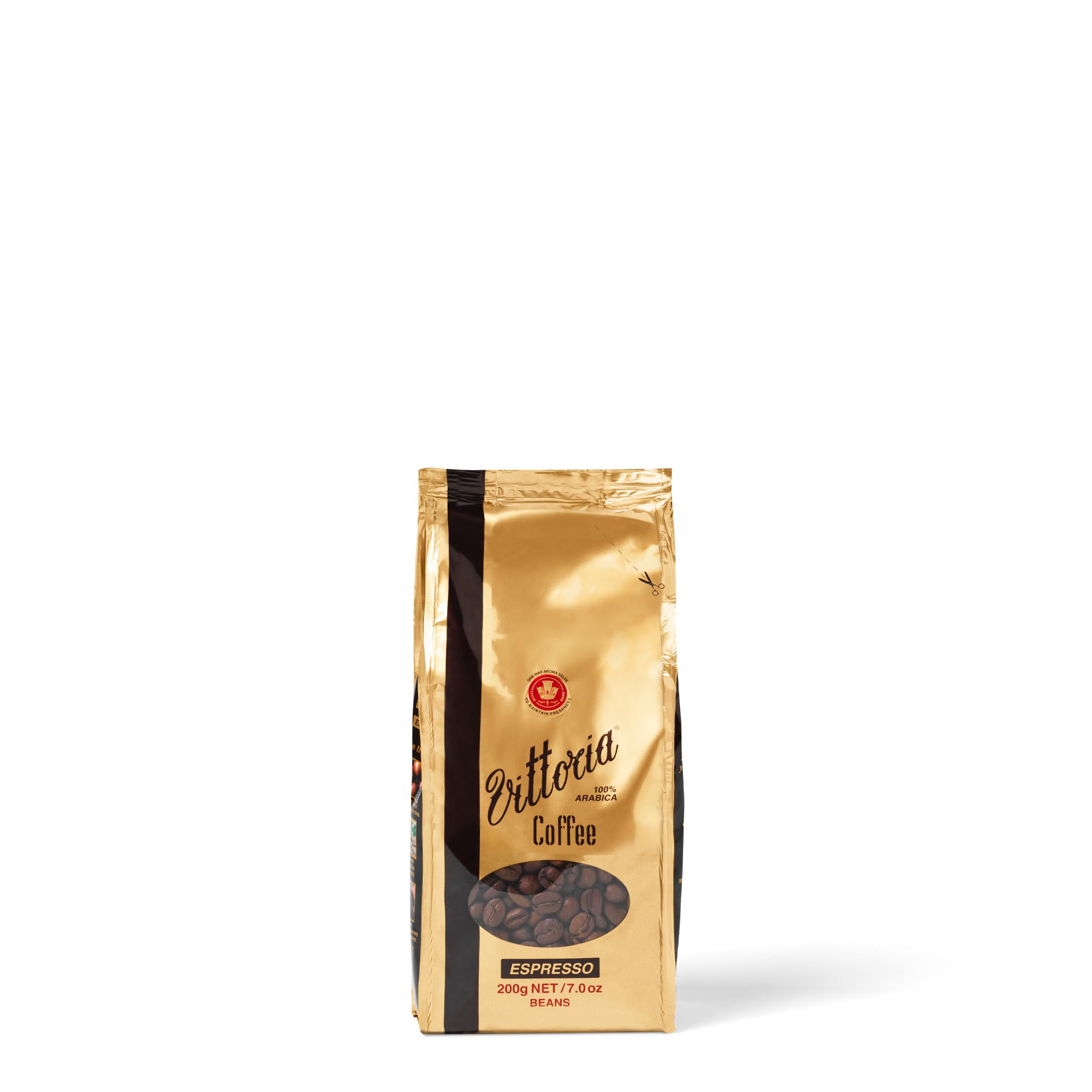 Vittoria Coffee Espresso 100% Arabica Coffee Beans - 200g