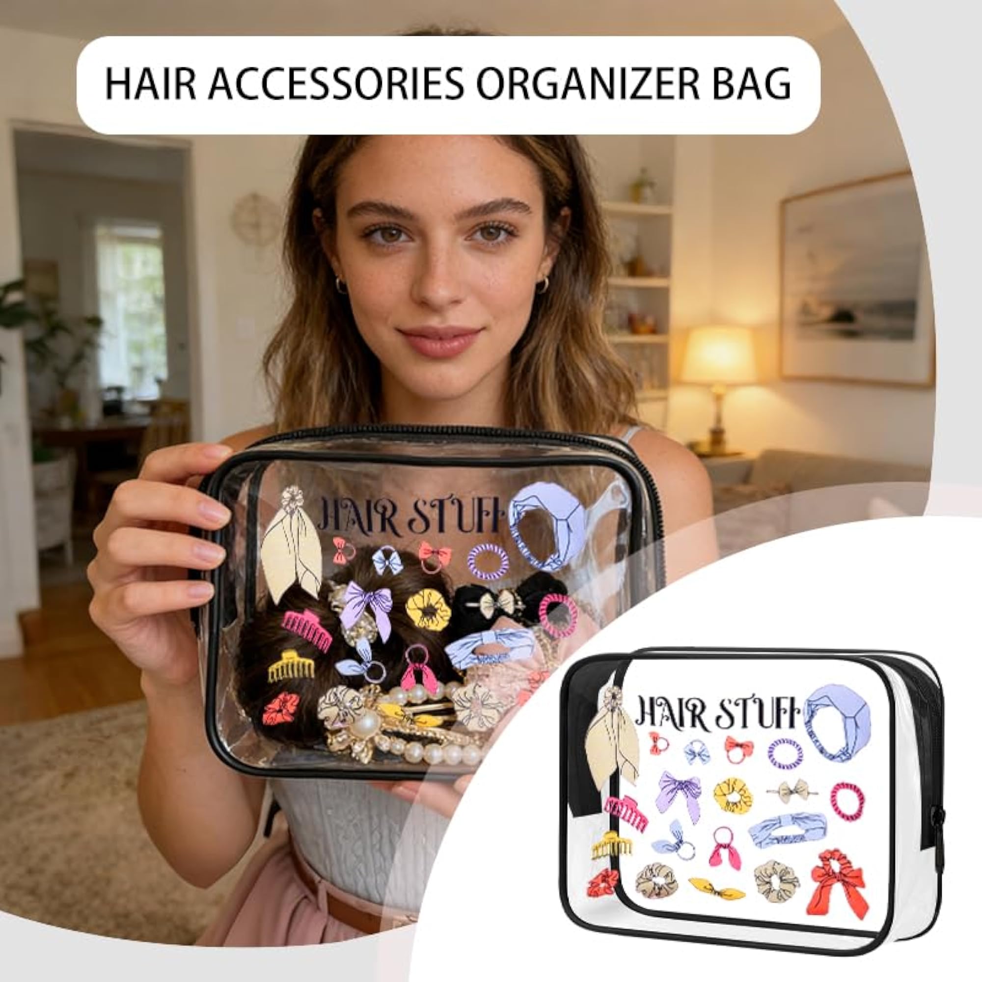 Hair Stuff Organizer Bag for Travel