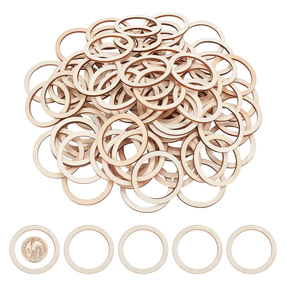 Houten Bijtfiguur - Bijtring - 6,5 cm platte ring - Jootjes.nl