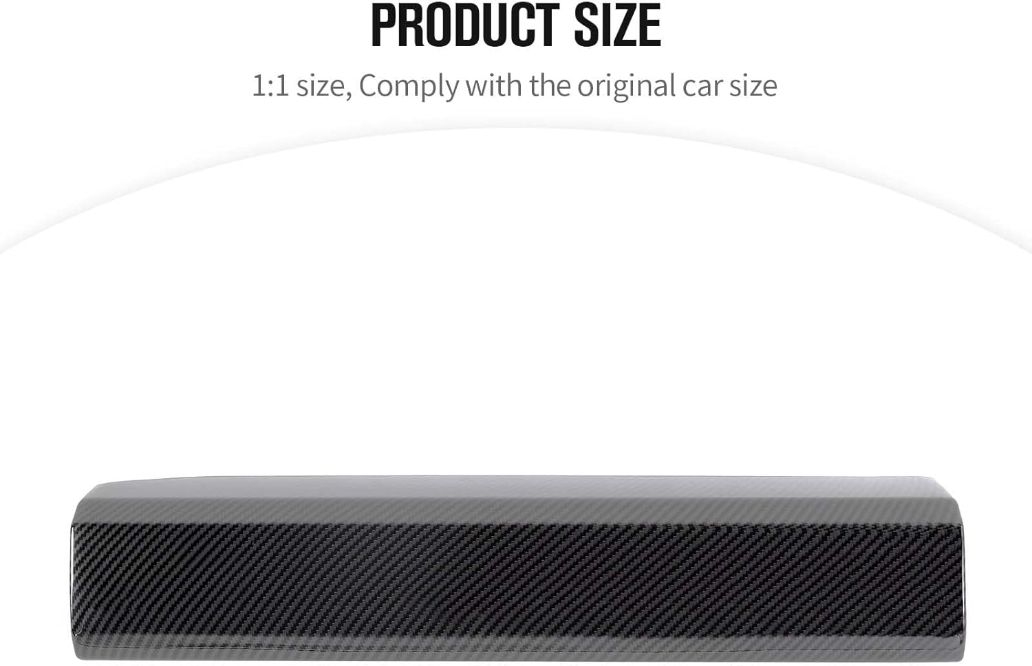 JeCar Co-Pilot Passenger Decoration Trim ABS Interior Accessories for Toyota 4runner SUV 2010-2022, Carbon Fiber Texture