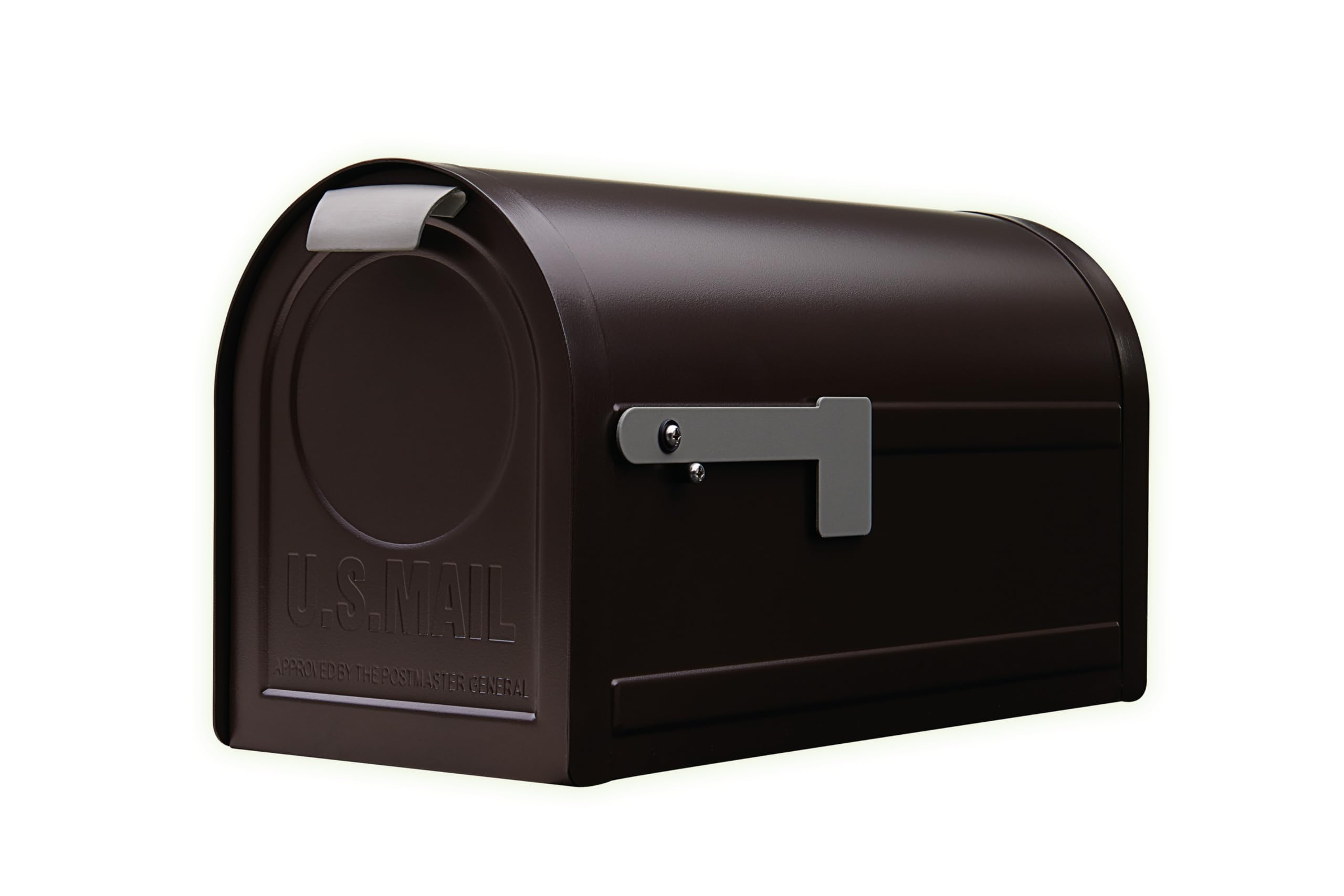 architectural mailboxes northpointe galvanized steel post-mount mailbox, nm160vam, venetian bronze