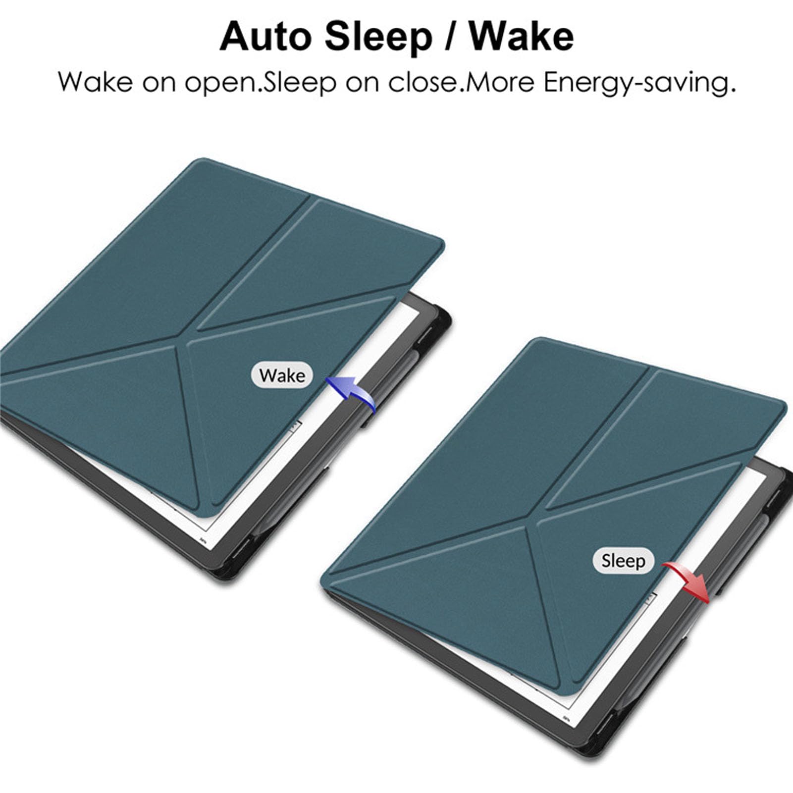 Cocoarm Kindle Scribe Ständerhülle für 10,2-Zoll E-Reader mit Automatischer Wake-/Sleep-Funktion, Faltbarem Ständer, Stifthalter, Schlankem, Leichtem Schutzcover für Kindle Scribe 2024 (dunkelgrün)