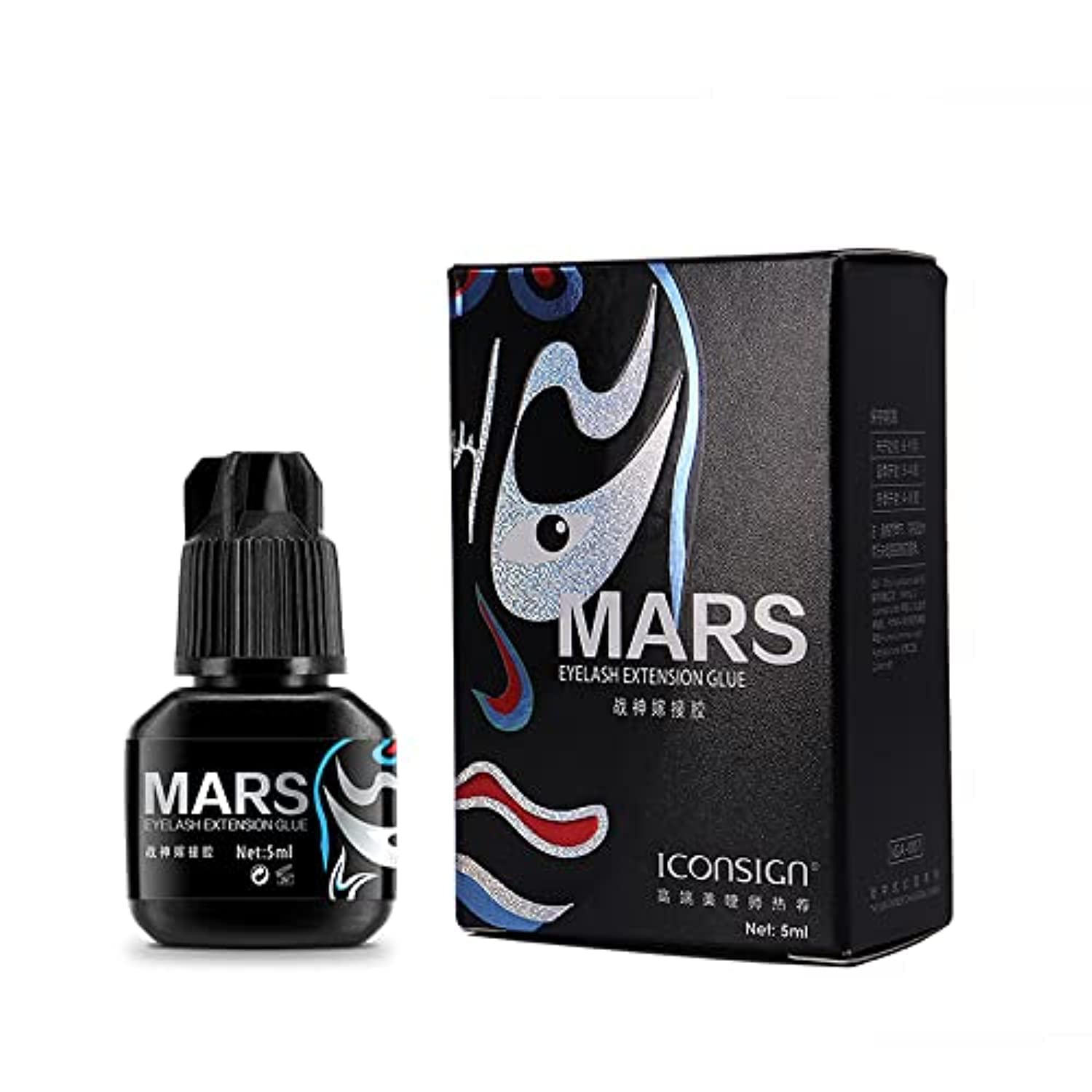 ICONSIGN Premium 1-3 sec fast dry Mars Eyelash Extension Glue low stimulation
