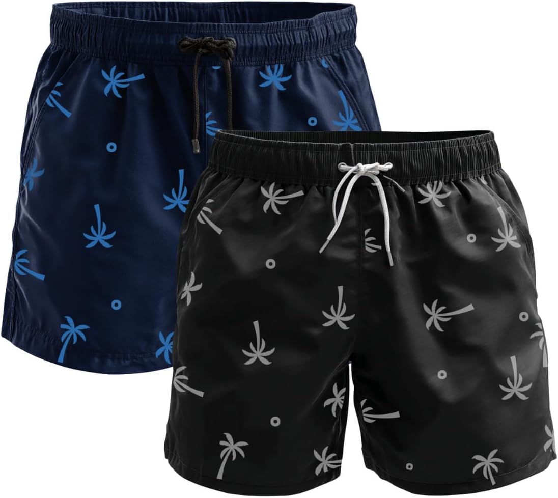 Kit Com 2 Bermuda Praia Masculina Tecido Leve Secagem Rápida