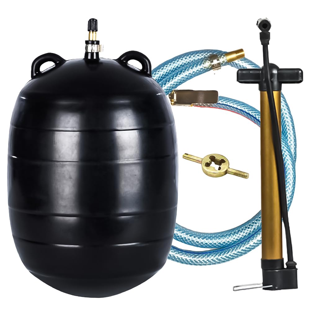 Inflatable Pipe Plug with Quick Connector Extension Hose, 6 Test Ball Plug, Water Shut Off Airbag with Inflatable Tool for Temporary Water Block, Closed Water Test