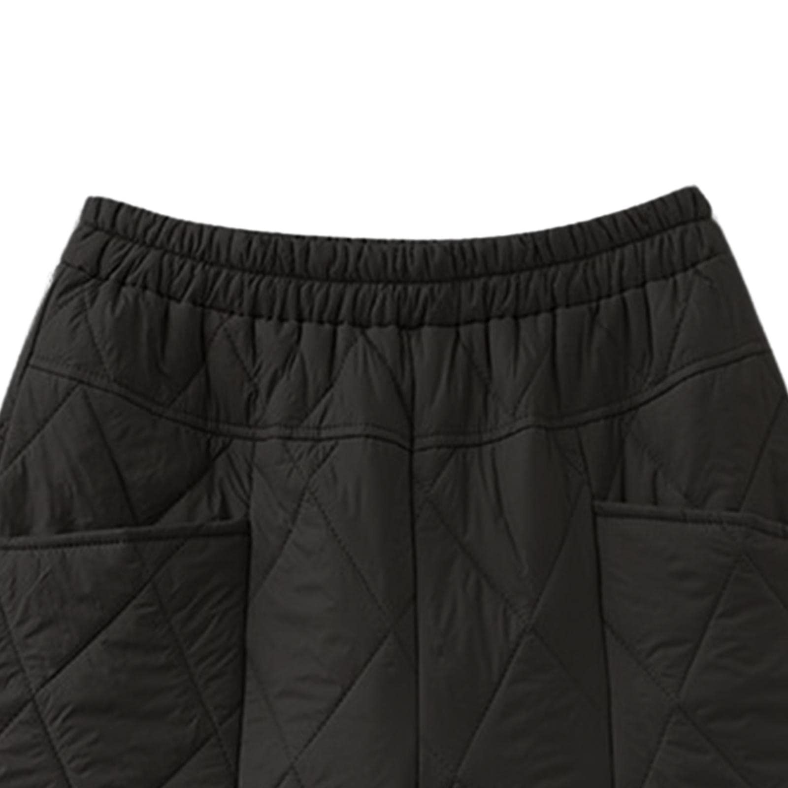 Tachiuwa Women's Insulated Winter Pants - Cozy Snow Trousers for Outdoor Adventures, Black, XXL