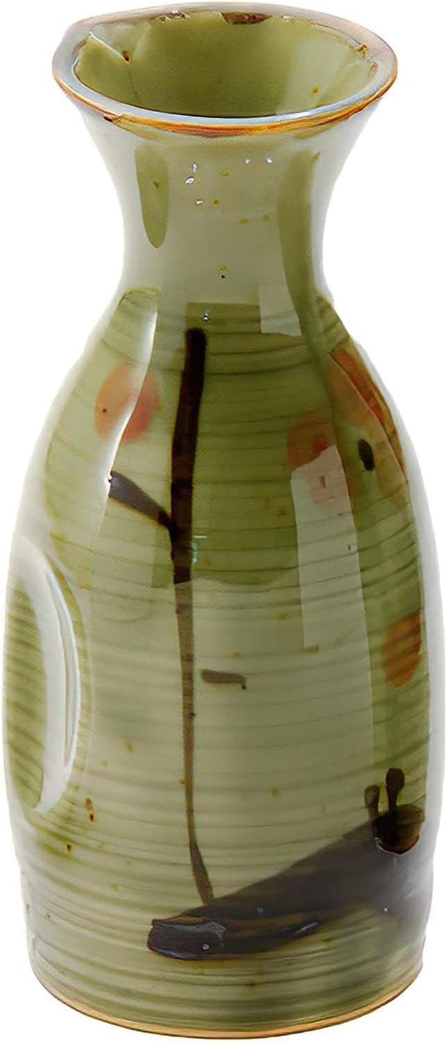 JapanBargain 2754, Sake Carafe Authentic Japanese Saki Bottle Sake Decanter for Cold and Hot Sake Microwave Safe, Made in Japan, 5 oz, Pack of 6