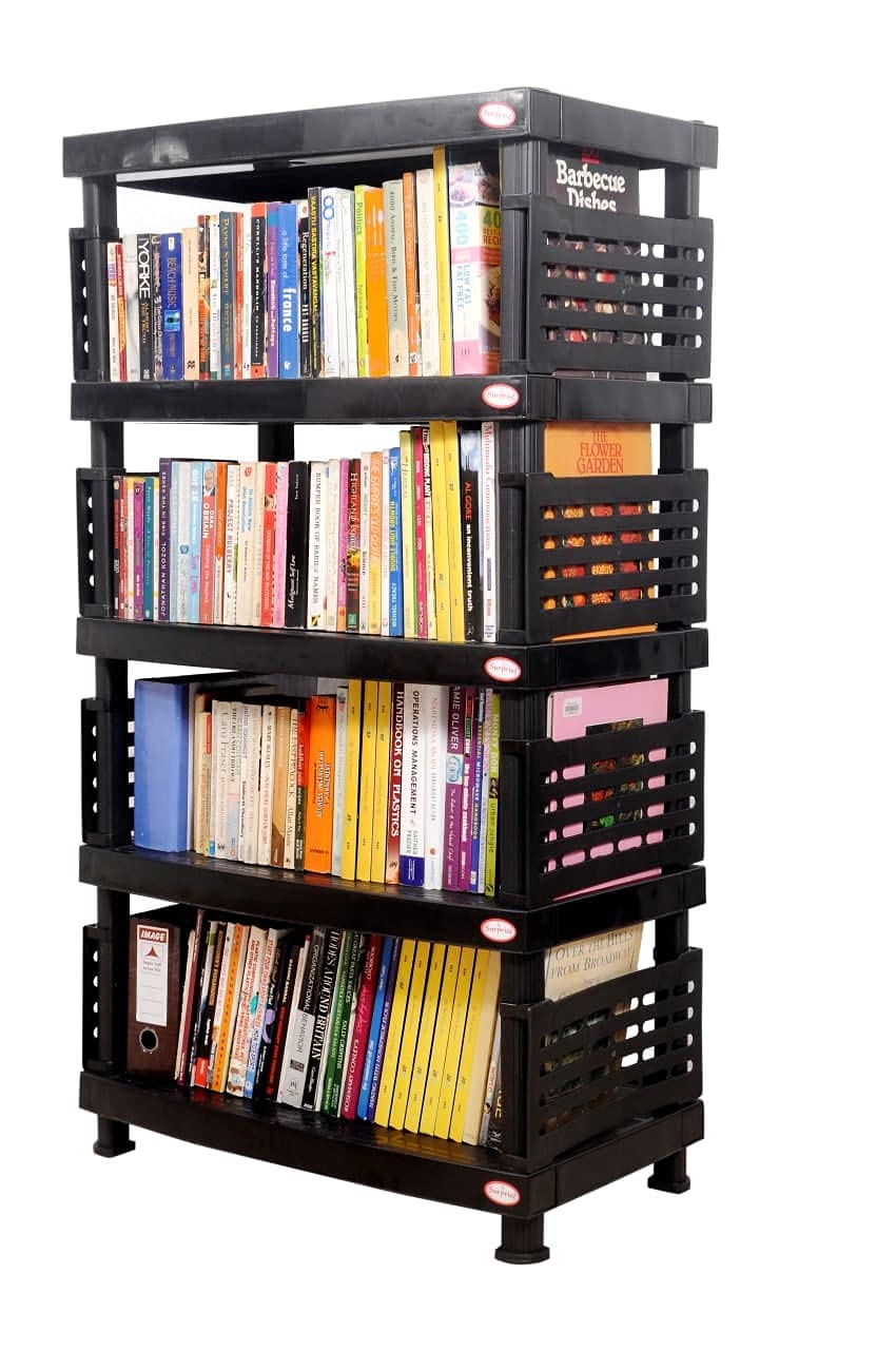 Surprise® Mini Library with Side Adaptor(Brown) | Book Shelf | File Shelf | Multipurpose Rack-picture-28