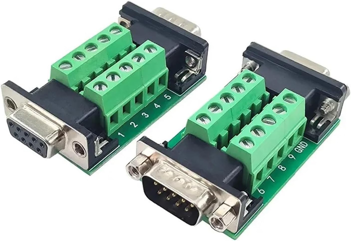 DB37 DB9 DB15 DB25 DB26 Male to Female Adapter Plate Relay Terminal Block Screw/Spring Type No Welding Double Head Board(DB25)