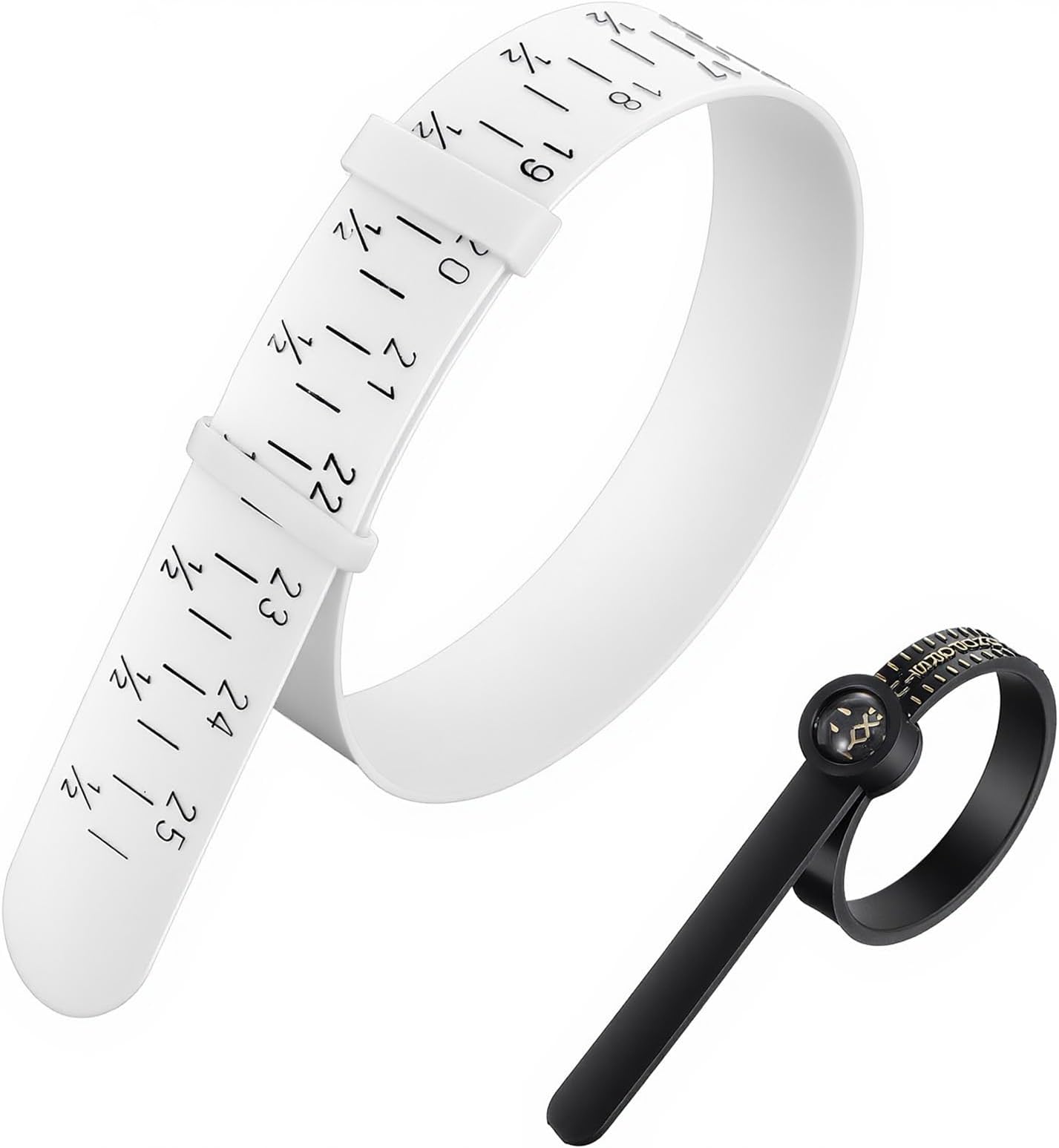2PCS Wrist Sizer for Bracelets Bracelet Sizer and Ring Measuring Tool Universal Finger and Bangle Sizing Measure Tool Reusable Ring Size Guage Bracelet Wrist Sizers Jewelry Measurer for Women Men