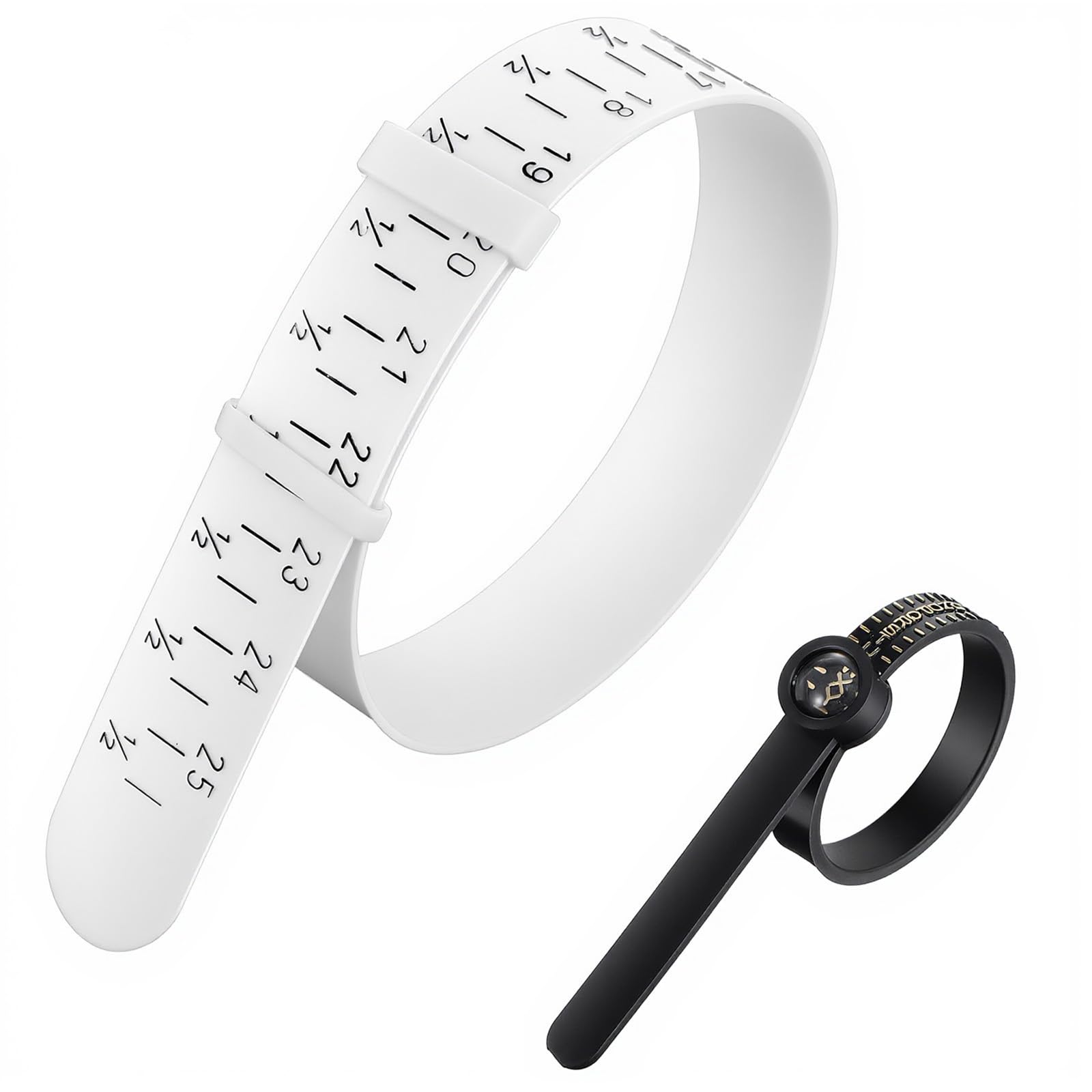 2PCS Wrist Sizer for Bracelets Bracelet Sizer and Ring Measuring Tool Universal Finger and Bangle Sizing Measure Tool Reusable Ring Size Guage Bracelet Wrist Sizers Jewelry Measurer for Women Men