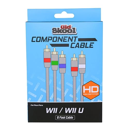 Vista 5 de Old Skool Cable AV Componente Wii para Nintendo Wii y Wii U a HDTV
