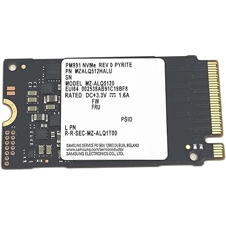 SAMSUNG 512GB M.2 2242 42mm PM991 NVMe PCIe Gen 4 x4 TLC SSD (MZALQ512HALU) for Dell HP Lenovo Laptop Ultrabook Tablet - Internal Solid State Drive (OEM New)