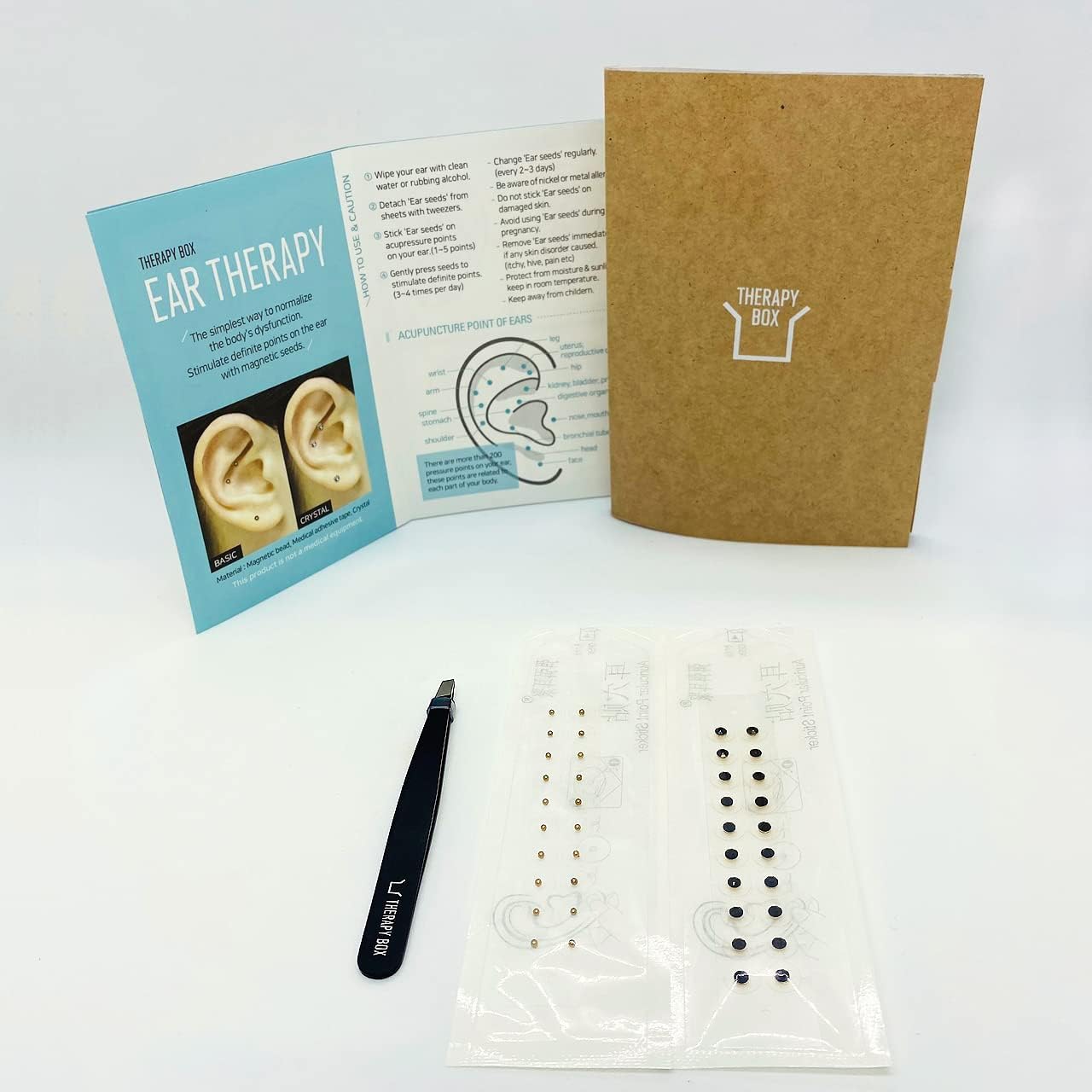 Therapy Box Swarovski Ear Seeds Acupuncture Kit 1x