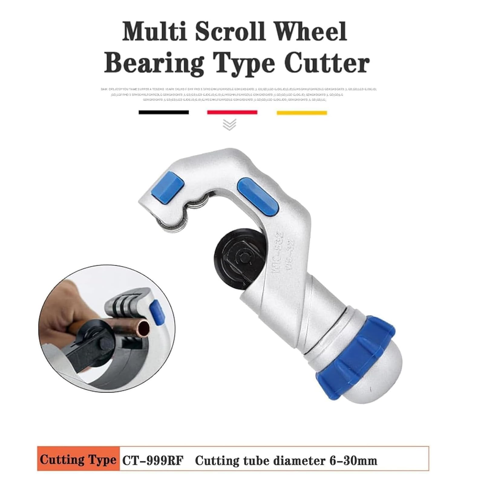 Piegatubi Manuale per Tubi in Rame, Kit Piegatubi a Cricchetto, 90° Avanti/Indietro per 3/8'' a 7/8'', Utensile per Sbavare Taglierina, per HVAC, Riparazione Idraulica dell'Aria Condizionata
