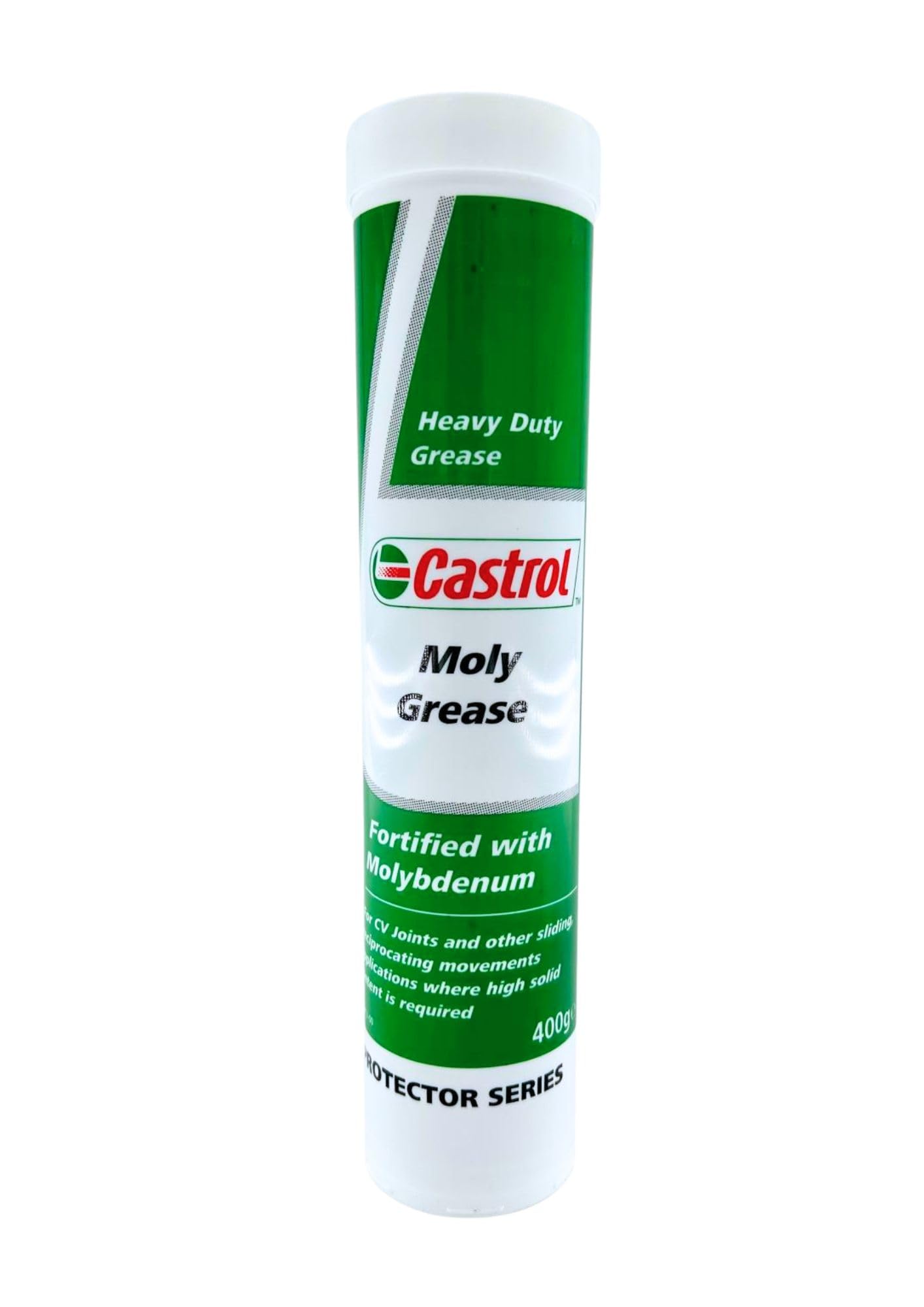 LUBRIALPHA Castrol Moly Grease 400g Grasso Litio con Disolfuro di Molibdeno MoS2 NLGI 2 EP Antiusura, per Giunti Perni Guide Cuscinetti | con Portachiavi Cavatappi - 3 Confezioni