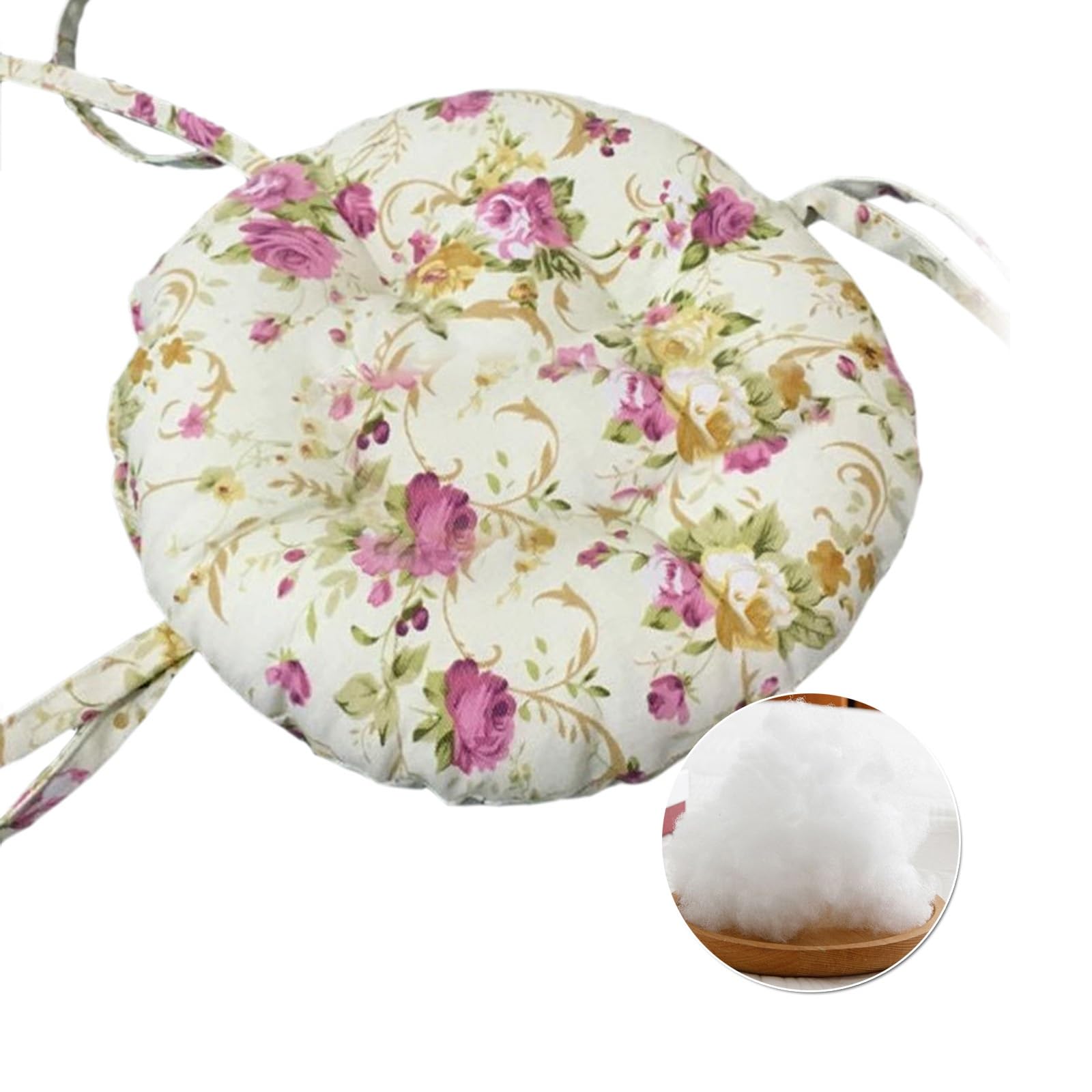 Coussin de chaise de bureau rond respirant avec attaches diamètres 25 à 50 cm