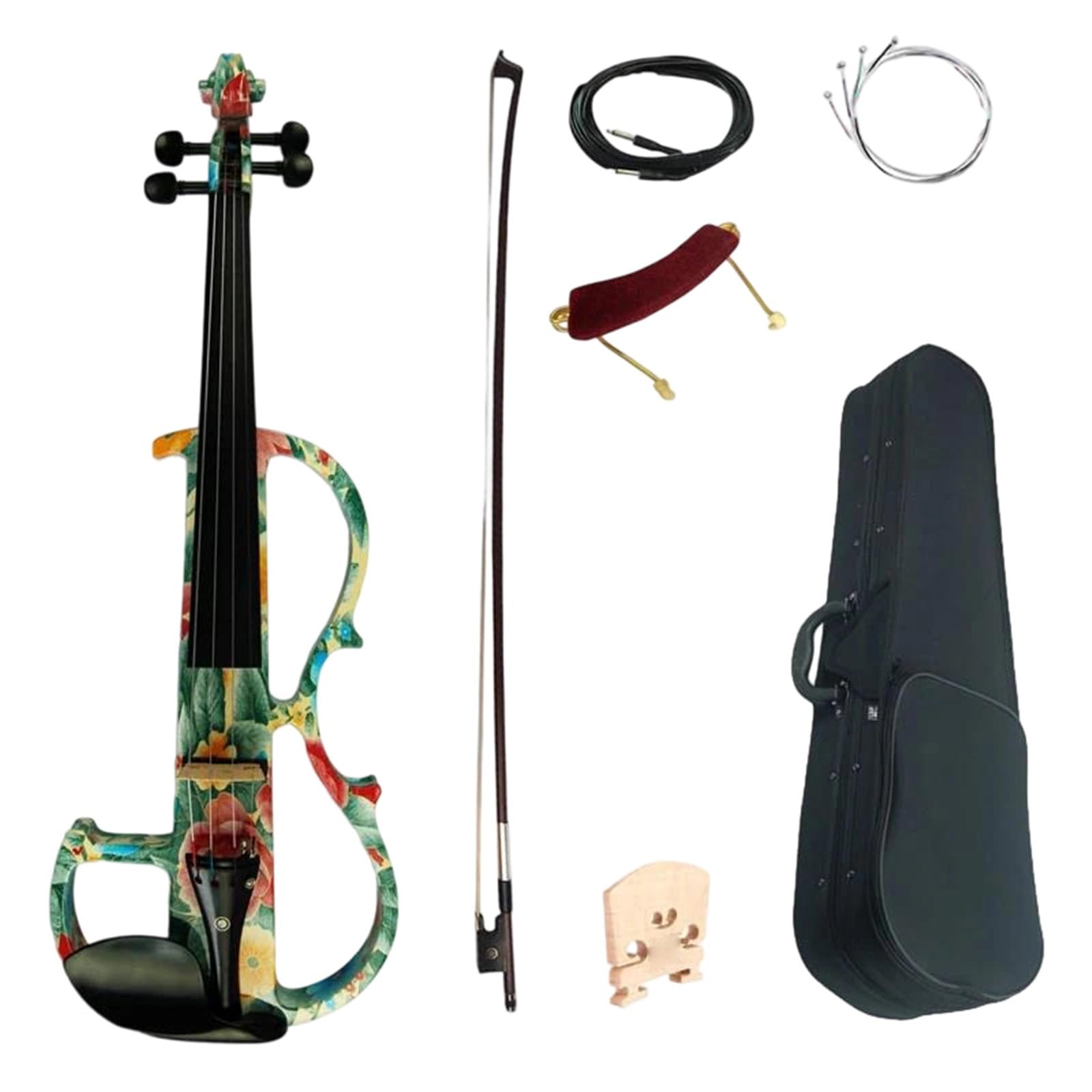 Profesjonalne Skrzypce Akcesoria Do Skrzypiec Silent Violin 4/4 Odpowiednie Dla Początkujących I Dorosłych Łatwe Ćwiczenia Gry