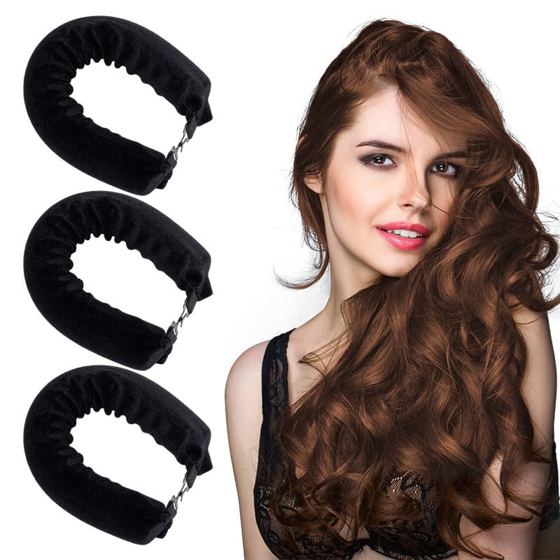 Sponsored Ad – 3PCS Sleep In Heatless Hair Curlers for Long Hair, Overnight Curling Rod for All Hair Types, DIY Styling Tools, Soft Velvet Thick Flexi Rods With Ho