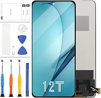 LADYSON Xiaomi 12T LCD Kijelző Csere Szett - 12T Pro 5G 2022 Érintőképernyő Digitizer Javító Készlet 6.67" Fekete 1