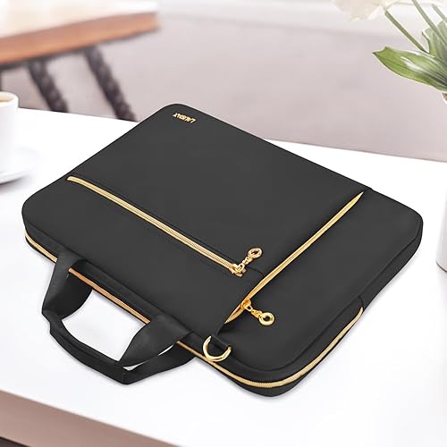 Miniatura 7 de Funda para laptop de 17 pulgadas de 17.3 pulgadas para mujeres y hombres, maletín de computadora compatible con Dell XPS Inspiron, HP Pavilion Omen,