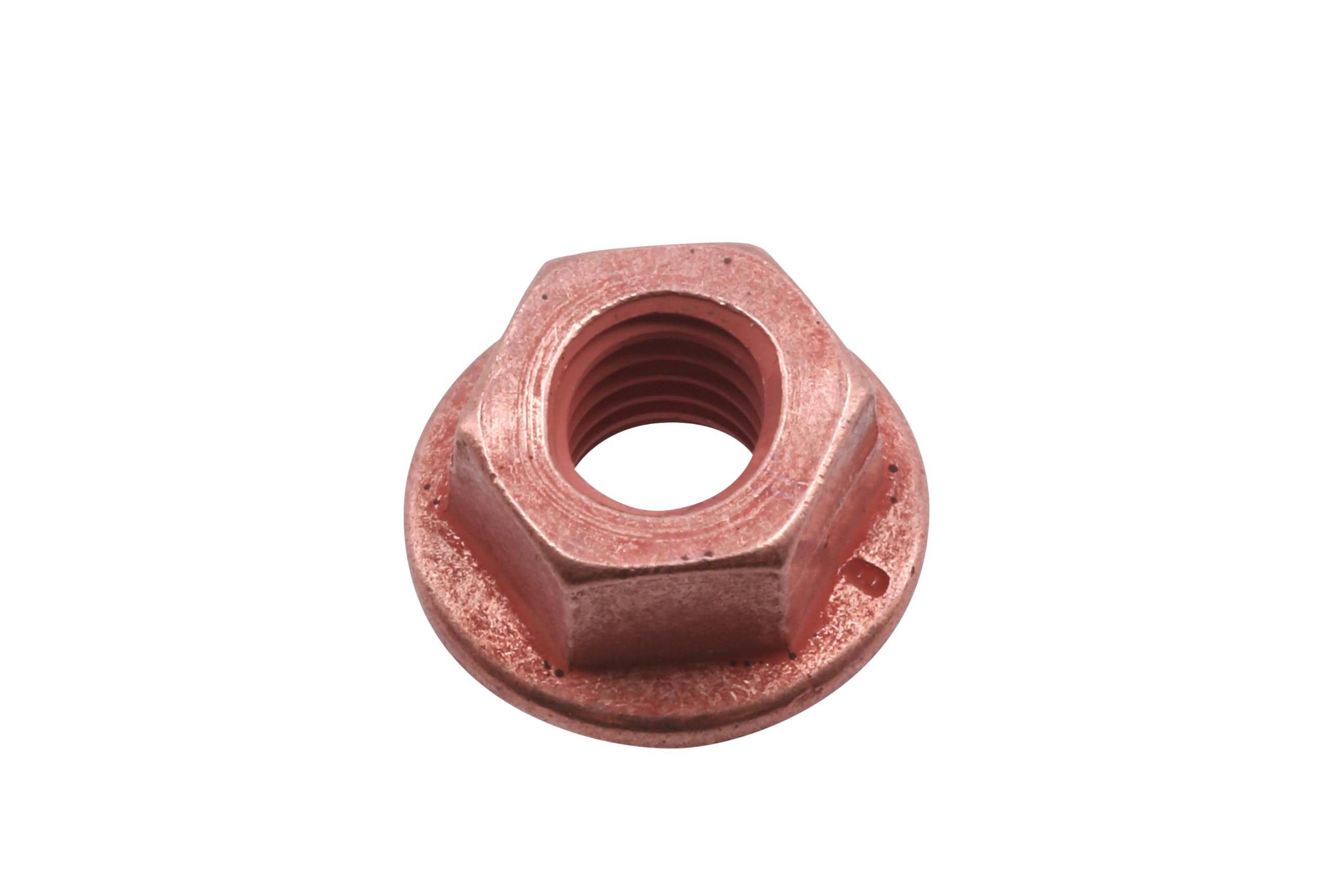 Connect 30741 Copper Flashed Nut Flanged & Self Locking M8 x 1.25 x 13mm Hex 5pc, Brown