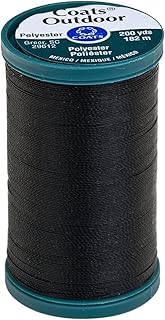 Coats & Clark Inc. Coats&Clark D71-0002 Outdoor Living Thread, Mini King Spool, 200-Yard, Black