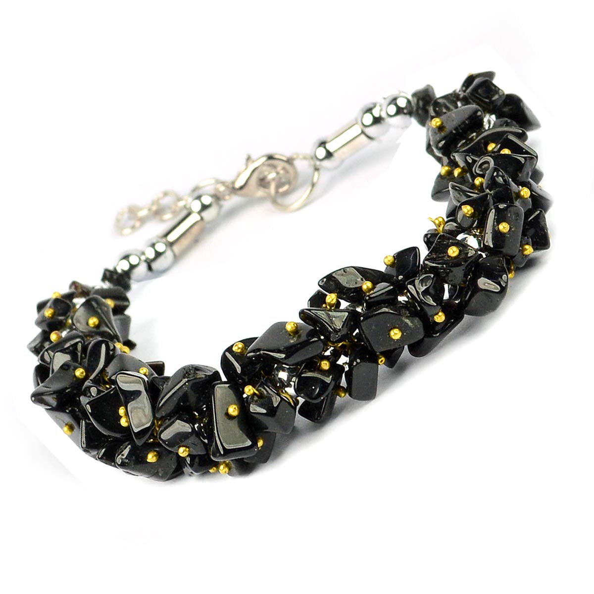 Reiki Crystal Products Natural Black Tourmaline Bracelet, Crystal Stone Chip Bracelet for Reiki Healing and Crystal Healing Stone for Unisex (Color : Black) (B07B4Z3X1L) Amazon Price History, Amazon Price Tracker