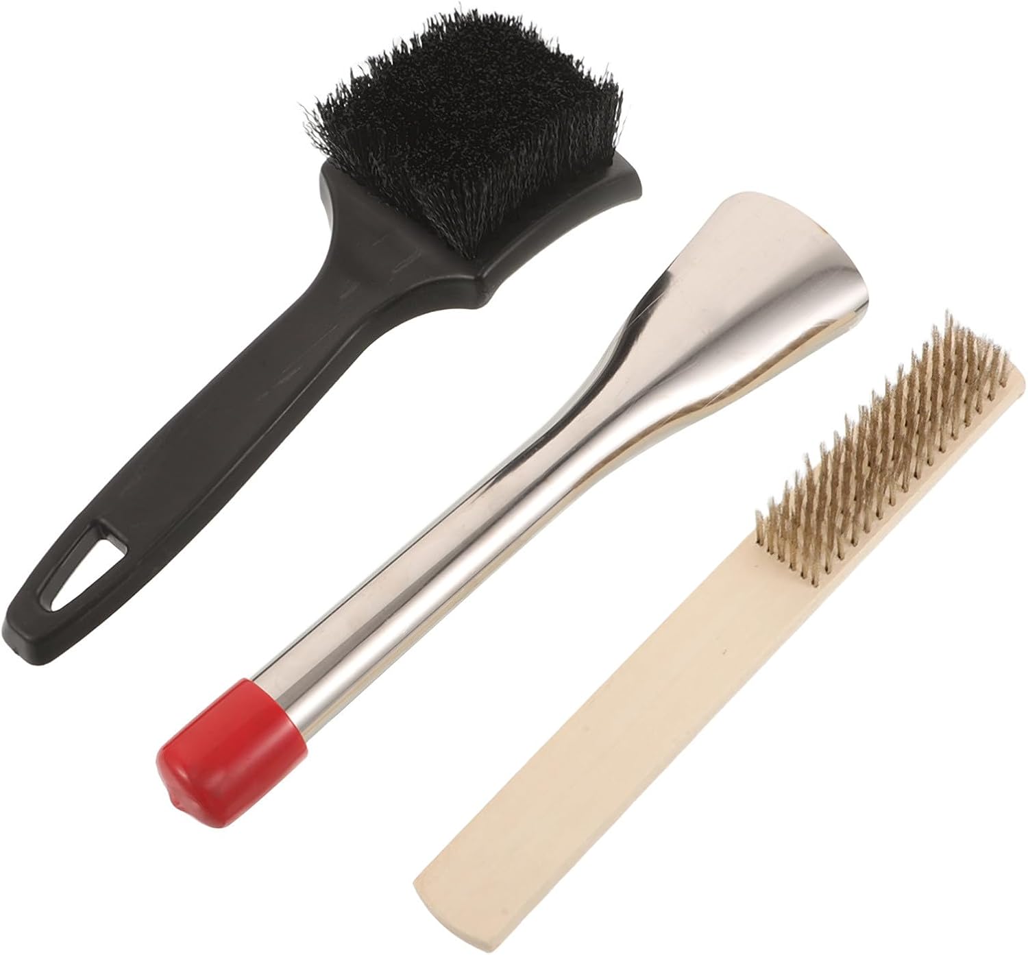 Kisangel 1 Set Mower Deck Cleaner Scraper Brush Set - Heavy-Duty Outdoor Brush Removal Tool for Cleaning Lawn Patio Yard Landscaping Accessories