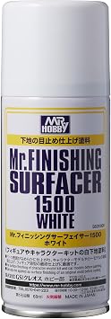 GSI CREOS B529 Mr. Finishing Surfacer White 1500 Aerosol, GSI