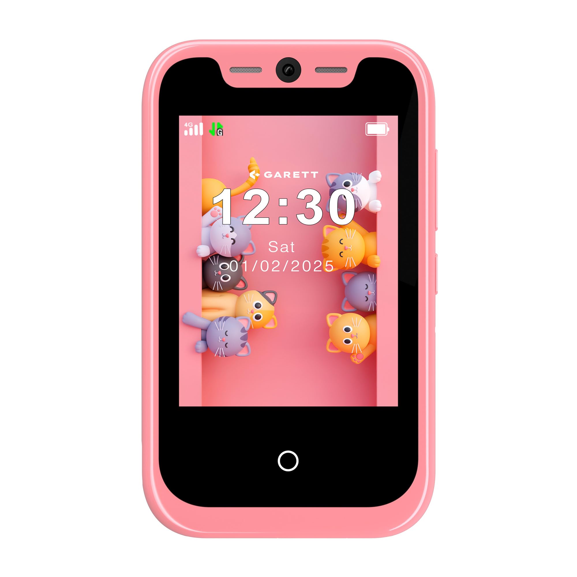 Garett Smartphone für Kinder - Handy Kinderhandy - 2,8” IPS - 16 GB 2 Kameras - 2G 3G 4G LTE - GPS GEO-Zaun SOS - OneKid Rosa