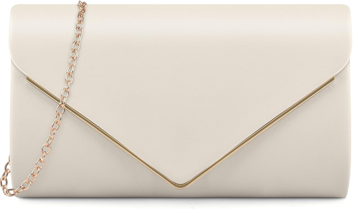 TINDTOP Clutch Purses for Women, PU Leather Formal Evening Bags Shoulder Party Handbags Wedding Cocktail Prom Clutches