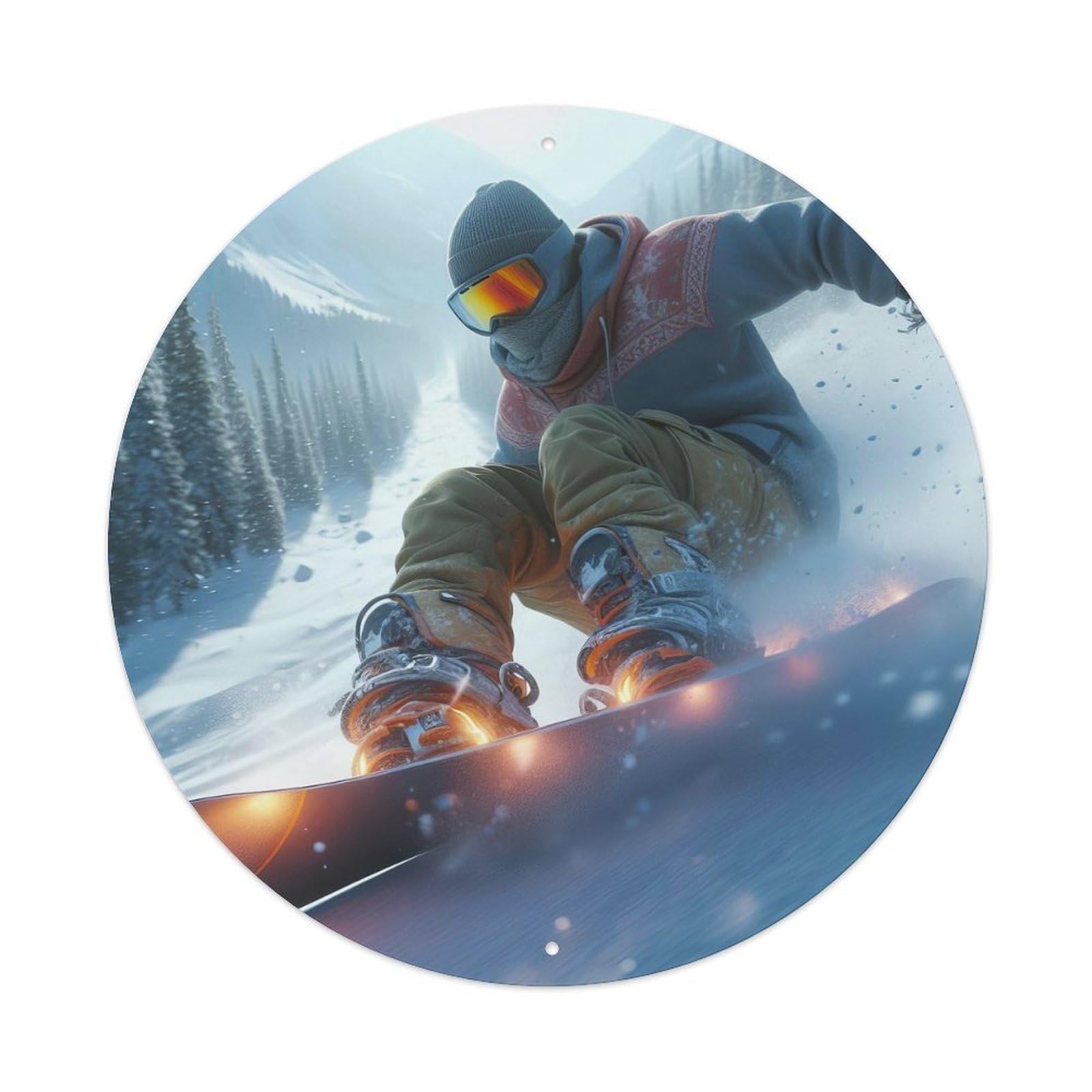 Extreme Sports Snowboard Ice Snow Challenger Metal Tin Sign